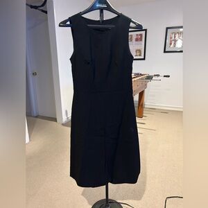 Banana republic black dress, midi, size 2, made with stretch
